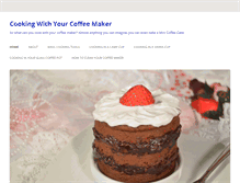 Tablet Screenshot of cookingwithyourcoffeemaker.com